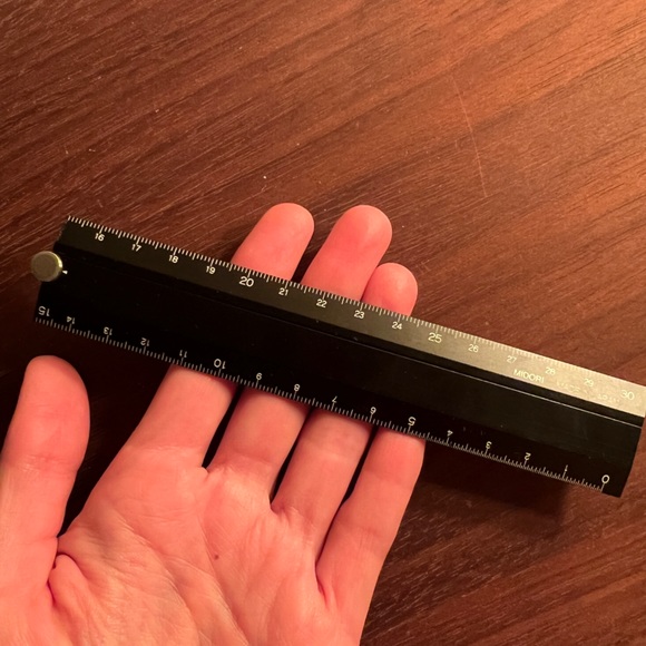 Midori Multi Aluminium Ruler 30cm Black - Picture 8 of 13
